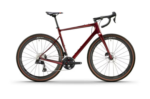 2025 Boardman ADV 9.6 Carbon Adventure Bike in burgundy/maroon finish
