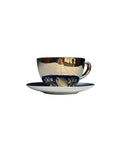 KulturGut Germany Neuschwanstein Castle Swan Porcelain Teacup & Saucer Set Bavarian